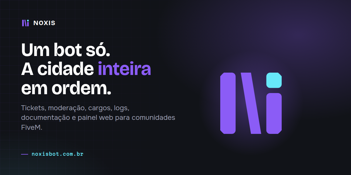 Noxis: um bot só, a cidade inteira em ordem